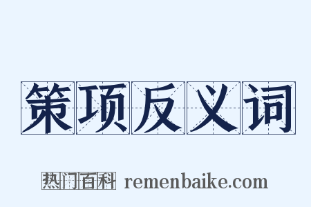 策项反义词是什么意思的图片